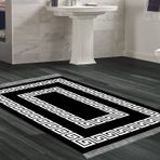Eko Trend DJT Banyo Paspası Yıkanabilir Kaymaz Taban 650M Modern Siyah