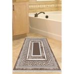 Eko Trend Djt Banyo Paspası Yıkanabilir Kaymaz Taban 651m Modern 651M-Trend-Banyo, Kahve, 80 x 120