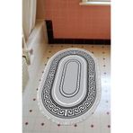 Eko Trend Djt Banyo Paspası Yıkanabilir Kaymaz Taban 651m Oval Modern 651M-Trend-Banyo-Oval, Gri, 80 x 120