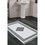 Eko Trend Djt Banyo Paspası Yıkanabilir Kaymaz Taban 656m Modern 656M-Trend-Banyo, Gri, 80 x 120