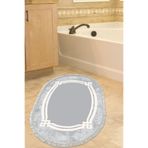 Eko Trend Djt Banyo Paspası Yıkanabilir Kaymaz Taban 657m Oval Modern 657M-Trend-Banyo-Oval, Gri, 80 x 120
