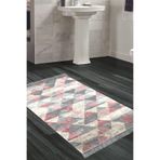 Eko Trend Djt Banyo Paspası Yıkanabilir Kaymaz Taban 661 İskandinav 661-Trend-Banyo, Pudra, 80 x 120