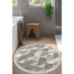 Eko Trend Djt Banyo Paspası Yıkanabilir Kaymaz Taban 661 Yuvarlak İskandinav 661-Trend-Banyo-Yuvarlak, Bej, 100 x 100