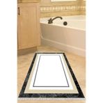 Eko Trend Djt Banyo Paspası Yıkanabilir Kaymaz Taban 673m Bordürlü 673M-Trend-Banyo, Krem, 80 x 120