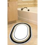 Eko Trend Djt Banyo Paspası Yıkanabilir Kaymaz Taban 673m Oval Bordürlü 673M-Trend-Banyo-Oval, Krem, 80 x 120