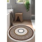 Eko Trend Djt Banyo Paspası Yıkanabilir Kaymaz Taban 675m Yuvarlak Modern 675M-Trend-Banyo-Yuvarlak, Gold, 80 x 80