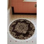 Eko Trend Djt Banyo Paspası Yıkanabilir Kaymaz Taban 761 Yuvarlak Osmanlı 761-Trend-Banyo-Yuvarlak, Kahve, 120 x 120