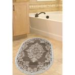 Eko Trend Djt Banyo Paspası Yıkanabilir Kaymaz Taban 762 Oval Osmanlı 762-Trend-Banyo-Oval, Vizon, 50 x 80
