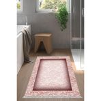 Eko Trend Djt Banyo Paspası Yıkanabilir Kaymaz Taban 767 Bordürlü 767-Trend-Banyo, Bordo, 80 x 120