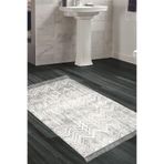 Eko Trend Djt Banyo Paspası Yıkanabilir Kaymaz Taban Al1107 İskandinav Al1107-Trend-Banyo, Gri, 80 x 120