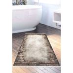 Eko Trend Djt Banyo Paspası Yıkanabilir Kaymaz Taban F5049 Modern F5049-Trend-Banyo, Gri, 80 x 120