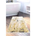 Eko Trend Djt Banyo Paspası Yıkanabilir Kaymaz Taban M12271 Modern M12271-Trend-Banyo, Hardal, 80 x 120