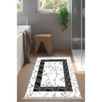 Eko Trend Djt Banyo Paspası Yıkanabilir Kaymaz Taban M12341 Bordürlü M12341-Trend-Banyo, Krem, 80 x 120