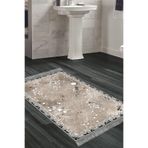 Eko Trend Djt Banyo Paspası Yıkanabilir Kaymaz Taban Mu118 Modern Mu118-Trend-Banyo, Kahve, 80 x 120