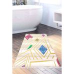 Eko Trend Djt Banyo Paspası Yıkanabilir Kaymaz Taban P1337 Modern P1337-Trend-Banyo, Çok Renkli, 80 x 120