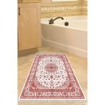 Eko Trend Djt Banyo Paspası Yıkanabilir Kaymaz Taban P1372 Osmanlı P1372-Trend-Banyo, Bordo, 80 x 120