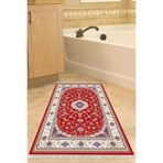 Eko Trend Djt Banyo Paspası Yıkanabilir Kaymaz Taban S5009 Osmanlı S5009-Trend-Banyo, Bordo, 80 x 120