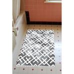 Eko Trend Djt Banyo Paspası Yıkanabilir Kaymaz Taban S5039 İskandinav S5039-Trend-Banyo, Gri, 80 x 120