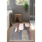 Eko Trend Djt Banyo Paspası Yıkanabilir Kaymaz Taban S6505 Modern S6505-Trend-Banyo, Çok Renkli, 80 x 120
