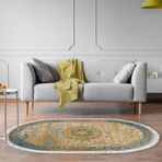 Eko Trend DJT Halı Yıkanabilir Kaymaz Taban P1356 Oval Vintage Kırmızı