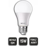 EkoAlışverişDünyam 10 Adet 15W Beyaz LED Ampul 1200LM 6500K 15.000 Saat Ömür (5510)