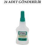 EkoAlışverişDünyam 24 Adet Wincell Steel Hızlı Yapıştırıcı 37GR 200ML Mdf-Ahşap-Metal-Plastik-Deri (5510)