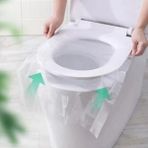 EkoAlışverişDünyam 50 Adet Kullan At Pratik Kullanımlı Hijyenik Klozet Kapağı Poşeti (5510)