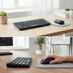 EkoAlışverişDünyam Kablosuz Lacivert Bluetooth Klavye Mouse Seti – Yuvarlak Tuşlu Tasarım, Türkçe Q Dizilim, Taşınabilir, Ev ve Ofis Kullanımına Uygun (5510)