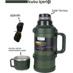 EkoAlışverişDünyam Safe Paslanmaz Çelik 3.2 Litre Termos 48 Saat Sıcak Soğuk Tutma (5510)