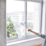 EkoAlışverişDünyam Tüm Cam Pencere Kapılara Uyumlu Çift Kanat Pencere Sinekliği (5510)