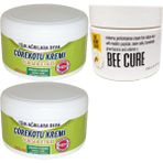 Ekobox 2 Adet Çörek Otu Kremi Büyük Xlboy 200 ml Green + 2 Adet Bee Cure 150 ml Krem / Diz Dirsek Iskelet Sırt Bel Kas Agrilarina Masaj Seti - 1Paket
