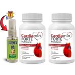 Ekobox Cardiamin Forte: 2 Adet Multivitaminli OMEGA3LÜ 60 Soft Jel Kapsüllü Formül + 30 ml Çörek Otu Masaj Yağı - Paket