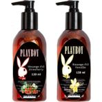 Ekobox Playboy Massage Oil Strawberry And Vanilla Fragrances 120 ml Çilek ve Vanilya Kokulu Vücut Masaj Ya - Renkli
