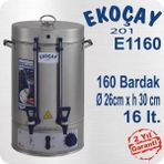 Ekoçay Çelik 160 Bardak 16 lt Çay Makinası