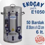 Ekoçay Çelik 50 Bardak 6 lt Çay Makinası