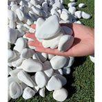 Ekodoğa Beyaz Dolomit Taş 25 Kg 2-4 Cm Dere Çakıl Taşı Bahçe Süs Taşı Saksı Teraryum Taşı Akvaryum Taşı