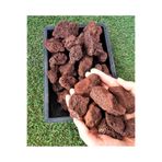 Ekodoğa Dekoratif Pomza Taşı 3 Kg 5-10 Cm Bahçe Dekor Taşı Kırmızı Pomza Tarım Pomzası Lav Taşı Cüruf Ponza