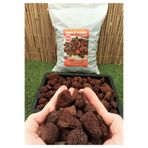 Ekodoğa Dekoratif Pomza Taşı 5 Kg 1 2 Cm Bahçe Dekor Kırmızı Tarım Pomzası Lav Cüruf Ponza