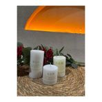 Ekodoğa Kokulu Mum 3'lü Set, Beyaz, Masa Üstü Dekoratif Mum