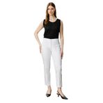 EKOL Beli Lastikli Cepsiz Pantolon, 50, 25Y.EKL.PNT.02028.1, EKRU, Kadın