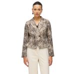 Ekol Kadın Leopar Desenli Crop Ceket 1050 Leopar