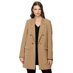 Ekol Kadın Uzun Blazer Ceket 4507 Camel 44