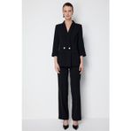 Ekol Kadın Yüksek Bel Düz Kesim Pantolon 1108 Siyah