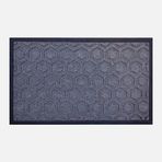 Ekol Moroccon Texture Dikdörtgen Mavi Siyah 45x75 cm Kauçuk Tekstil Paspas