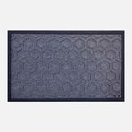 Ekol Moroccon Texture Dikdörtgen Mavi Siyah 45x75 cm Kauçuk Tekstil Paspas