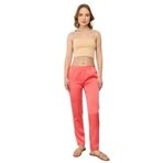 EKOL Saten Görünümlü Pantolon, 36, 24Y.EKL.PNT.01176.1, SOMON, Kadın