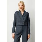 Ekol Simli Kumaş Kadın Crop Ceket 26K.EKL.CKT.05169.1