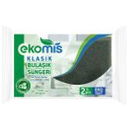 Ekomis 1312213 2'li Klasik Yeşil Oluklu Sünger
