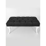 Ekon Gema Hünkar Puf Bench Siyah 90 Cm. 1. Sınıf Silinebilir Kumaş