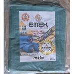 EKONET Yeşil Branda Tente, Su Geçirmez, UV Korumalı, Metal Halkalı, Polietilen, 2m x 4m, Çadır Gölgelik Koruma Matı